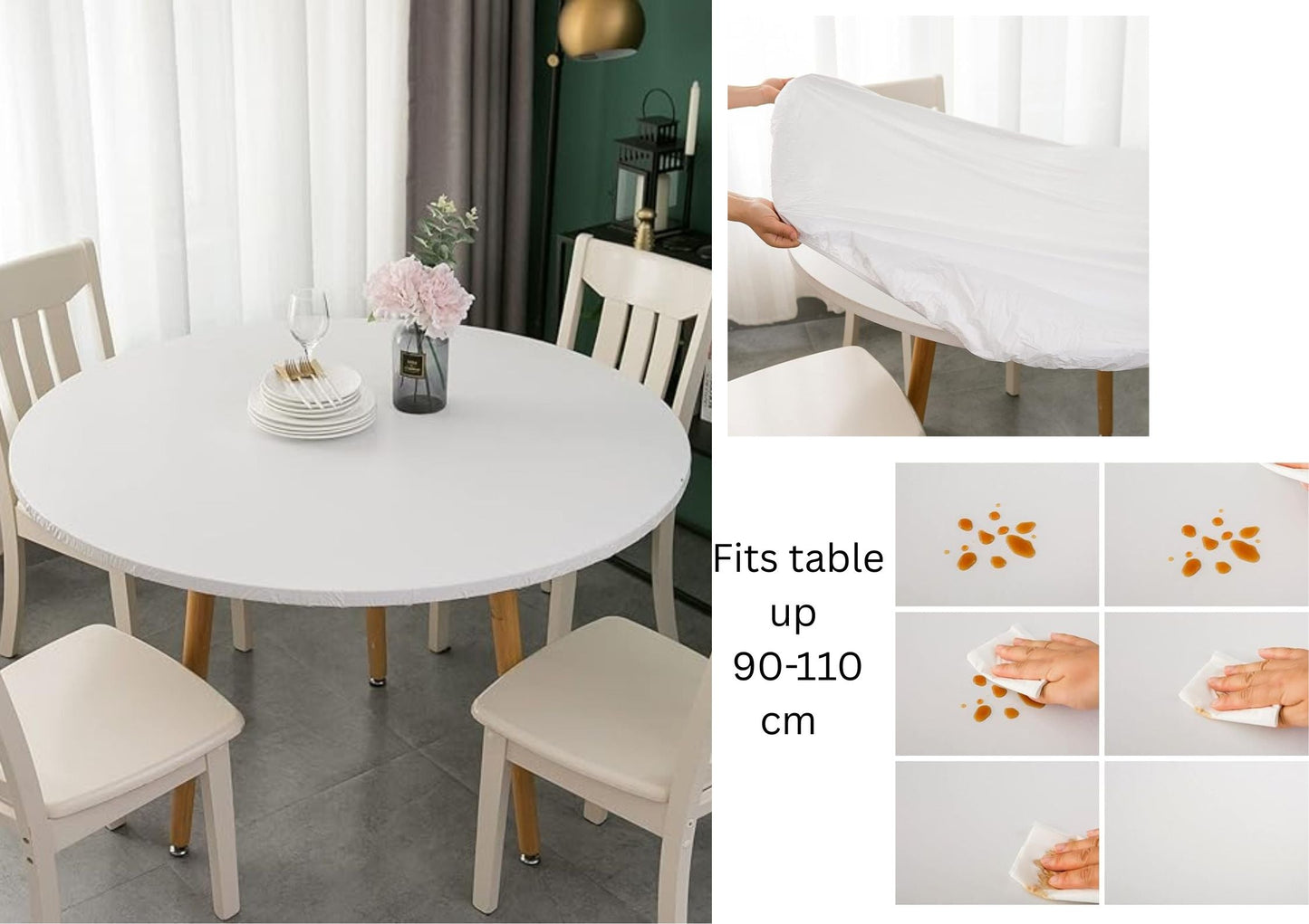 Round Nylon Tablecloth with Elastic 120cm