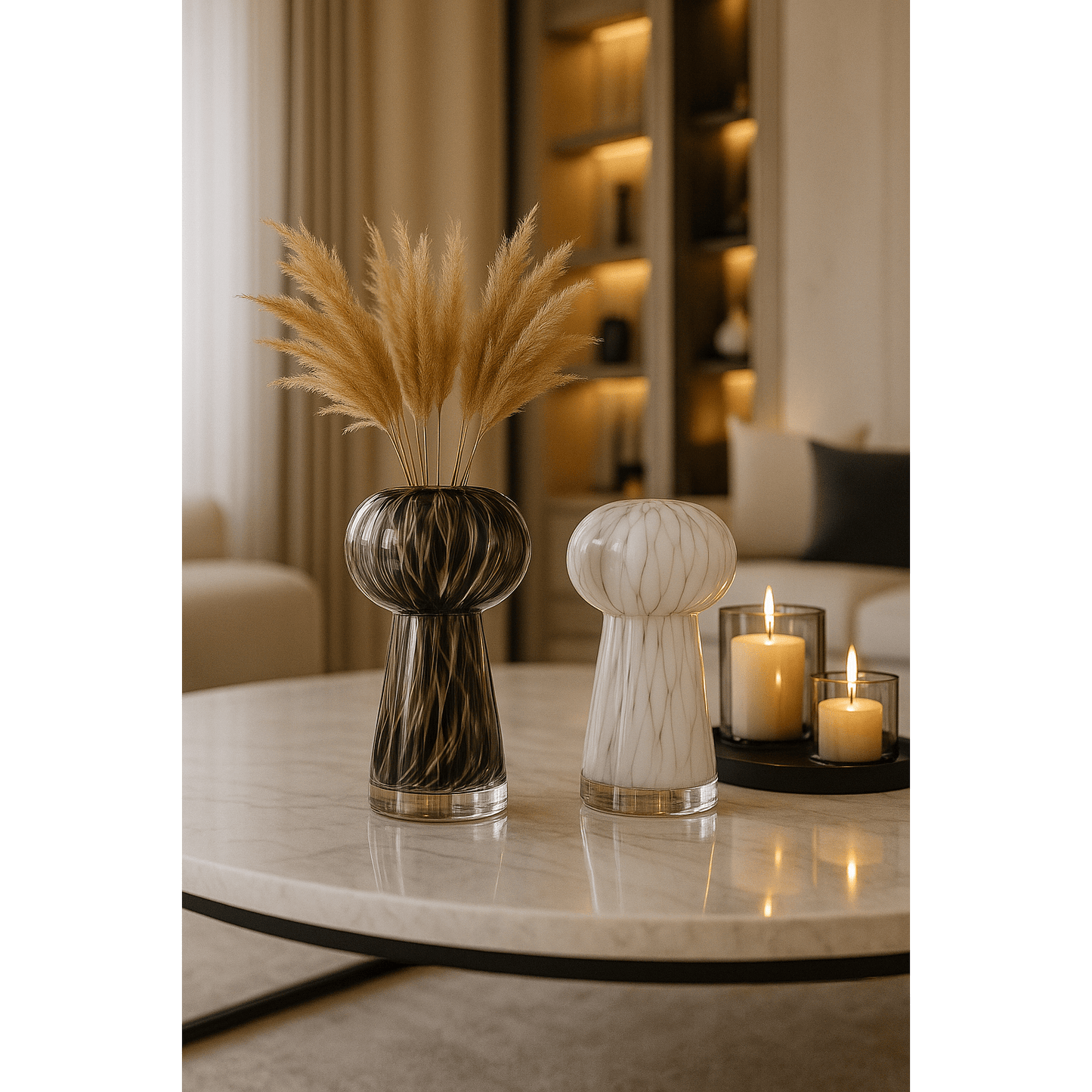 Mushroom Glass Vase