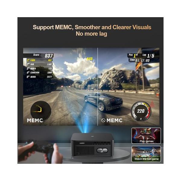 Projector Thundeal TD98 Pro 30000 Lumens Full HD Native 4K Resolution Cinema TV Monitor Television Projecteur Consoles Suitable for Home Office Restaurants Conference