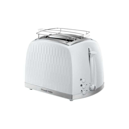 Honeycomb White 2 Slice Toaster By Russell Hobbs
