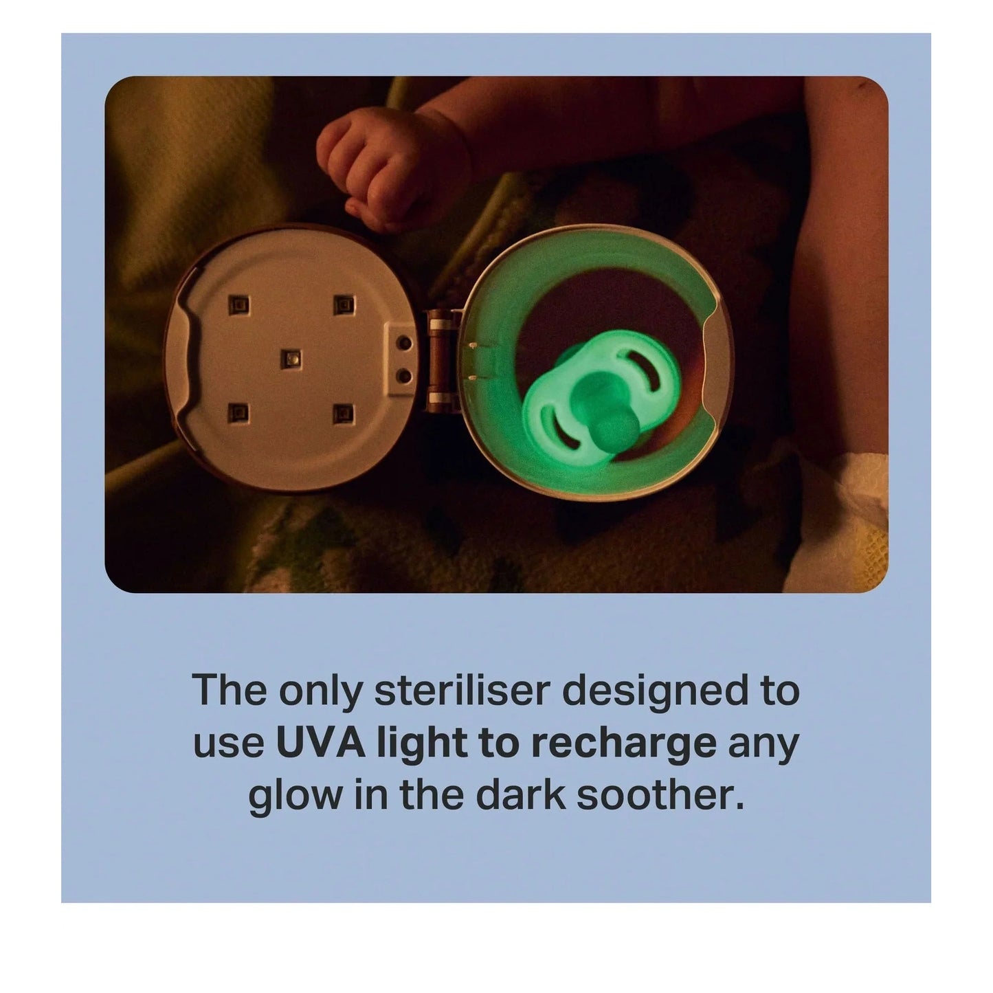 Tomme Tippee - Uv Night Glow Pod - Ultra Soother - NEW!!