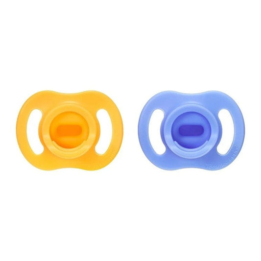 Tommee Tippee Ultralight Stayput Soothers 0 To 6M Yellow, Blue