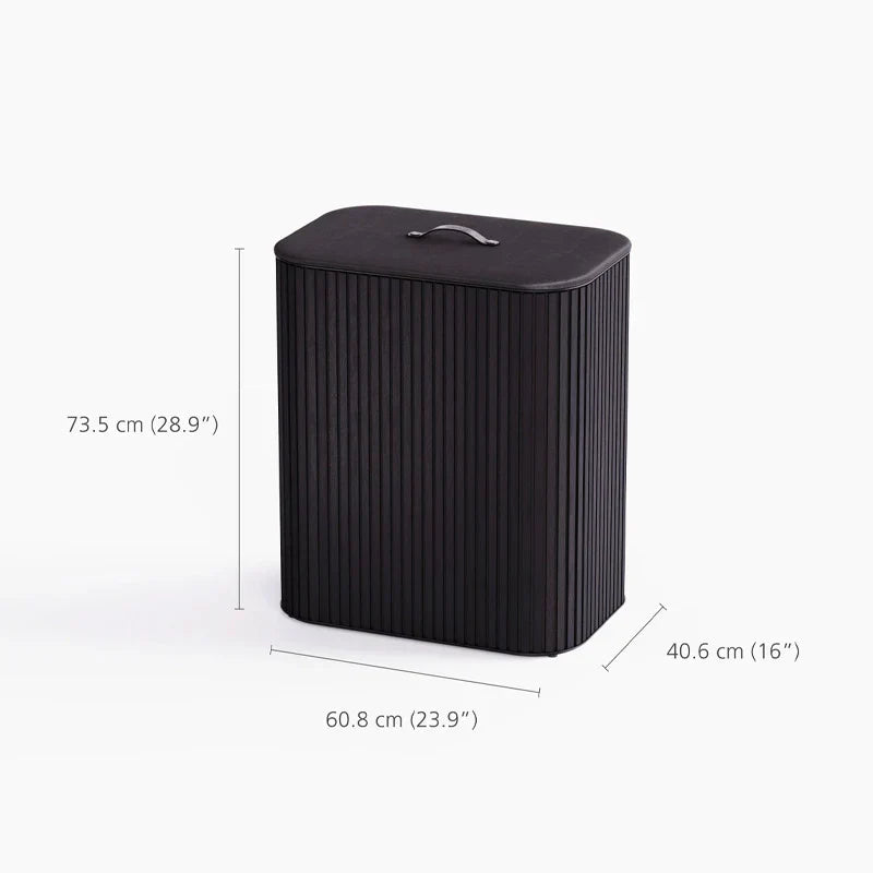 Joseph   Joseph   Tota   Luxe   90L   Black   Laundry   Separation   Basket