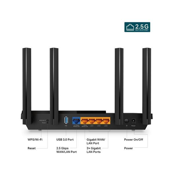 TP-Link Archer AX55 Pro AX3000 Multi-Gigabit Wi-Fi 6 Router with 2.5G Port