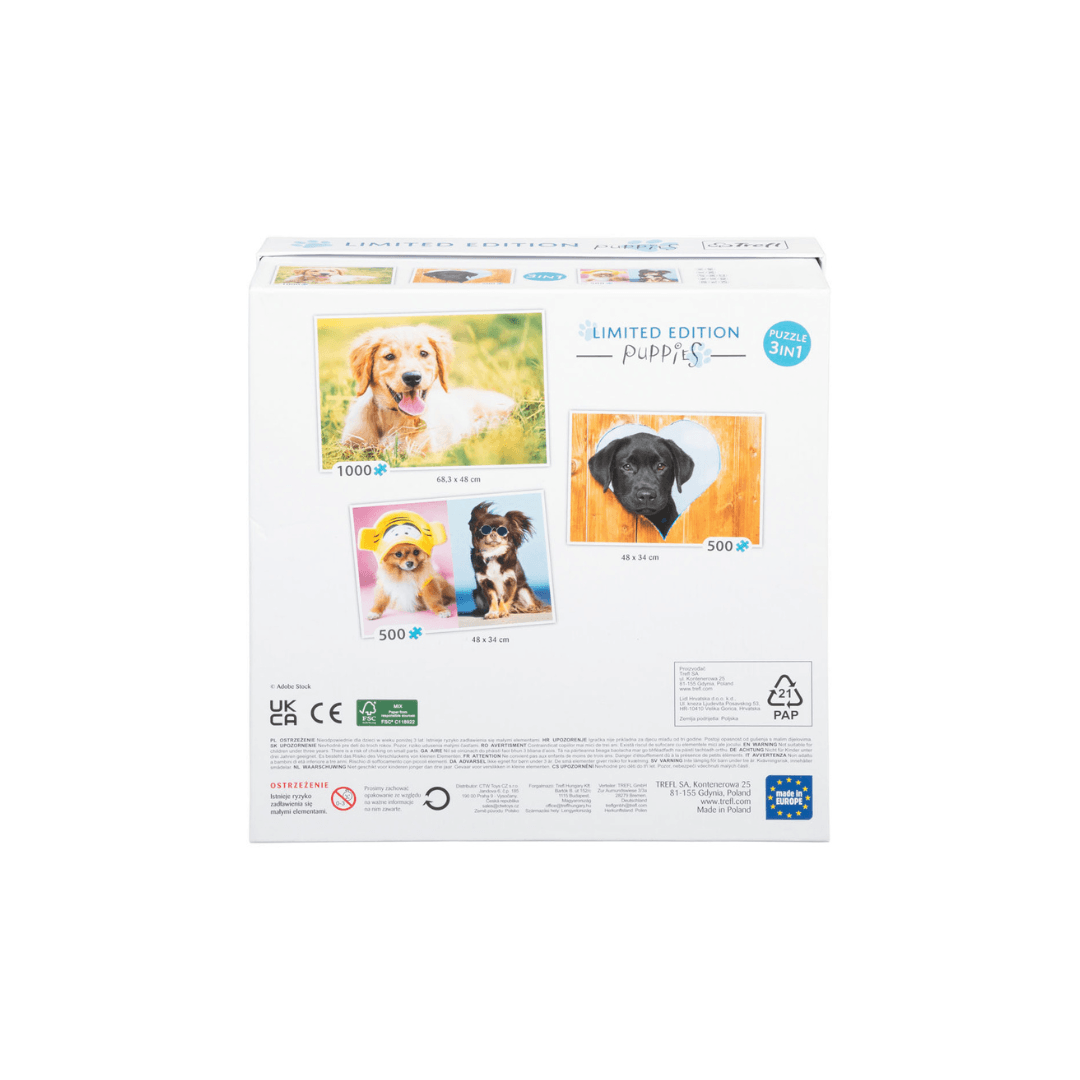 TREFL PUZZLE PUPPIES 3 IN 1 LIMITED EDITION
