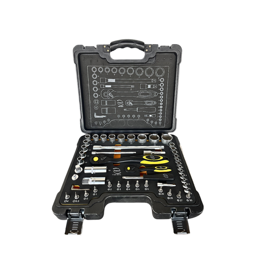 Socket Wrench – size 1/4″+1/2″ 55 pcs by Teco Germany