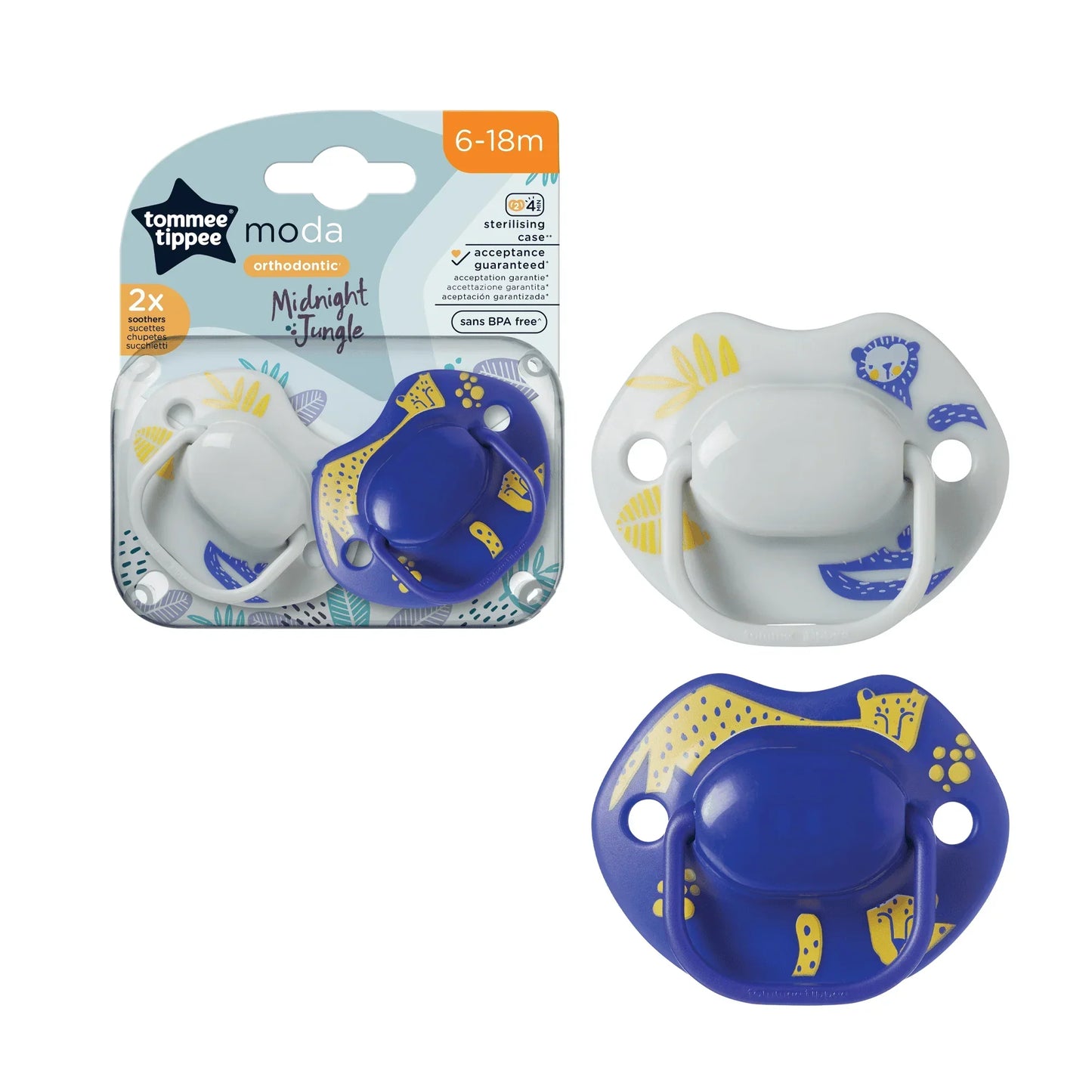 TommeeTippee Moda Soother 2X 6-18M - Medaid International