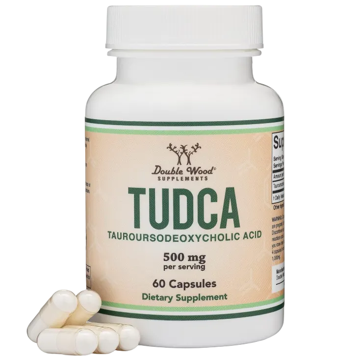 Double Wood Supplements TUDCA Liver Support 500mg 60 Capsules