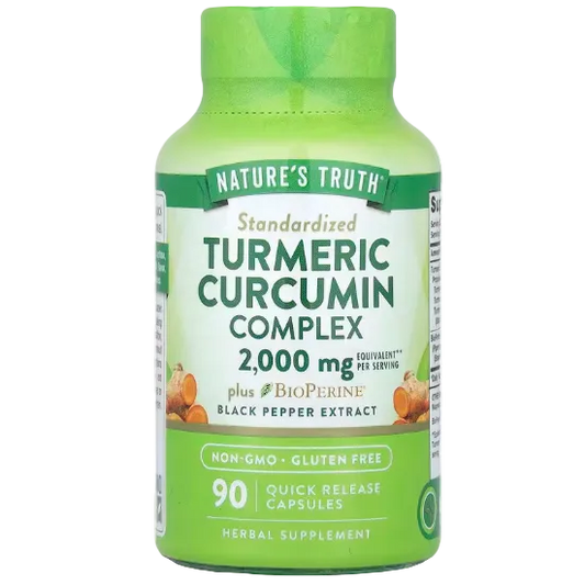 Nature's Truth, Turmeric Curcumin Complex Plus BioPerine® Black Pepper Extract, 90 Quick Release Capsules