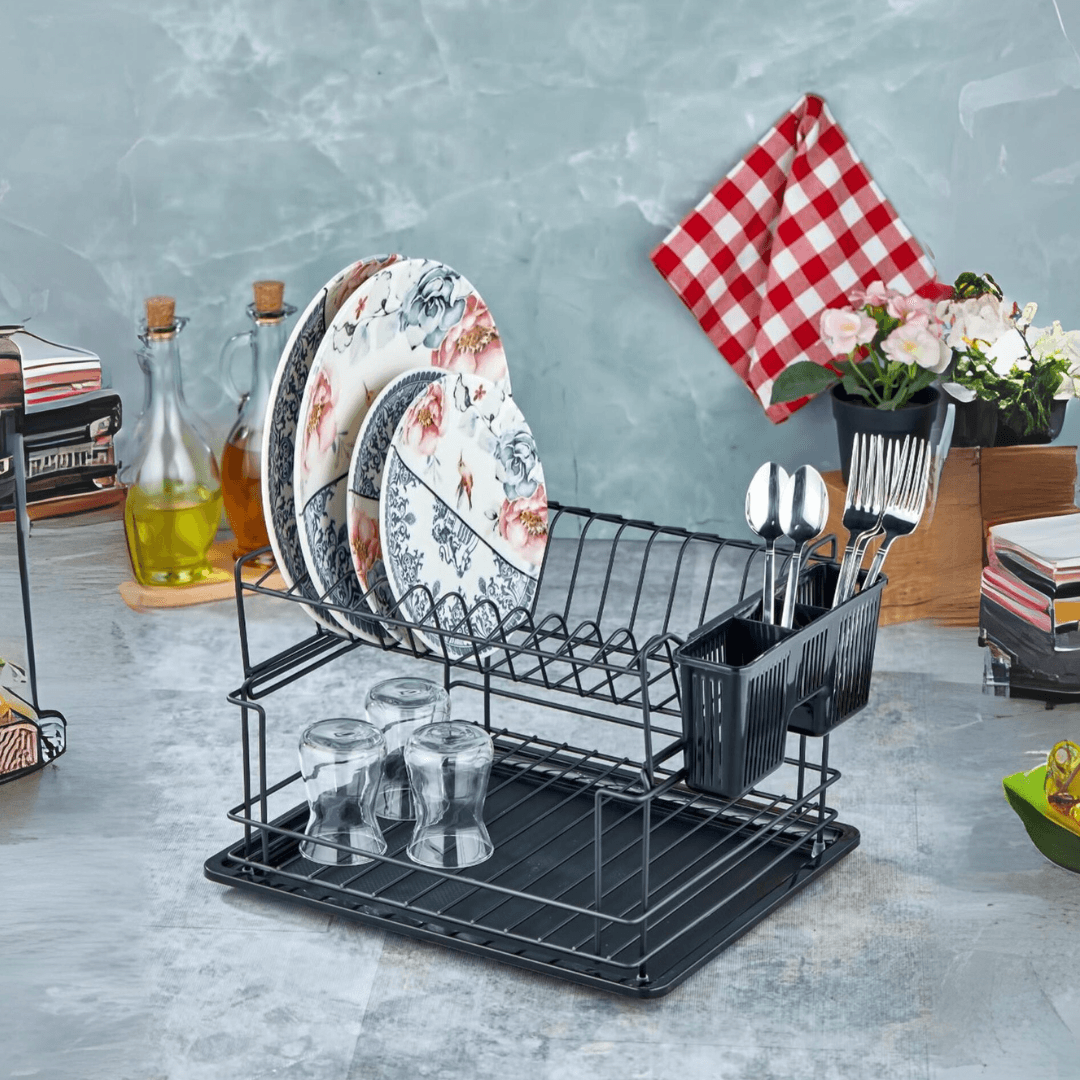 TWO LAYER STAINLESS STEEL DISH BASKET