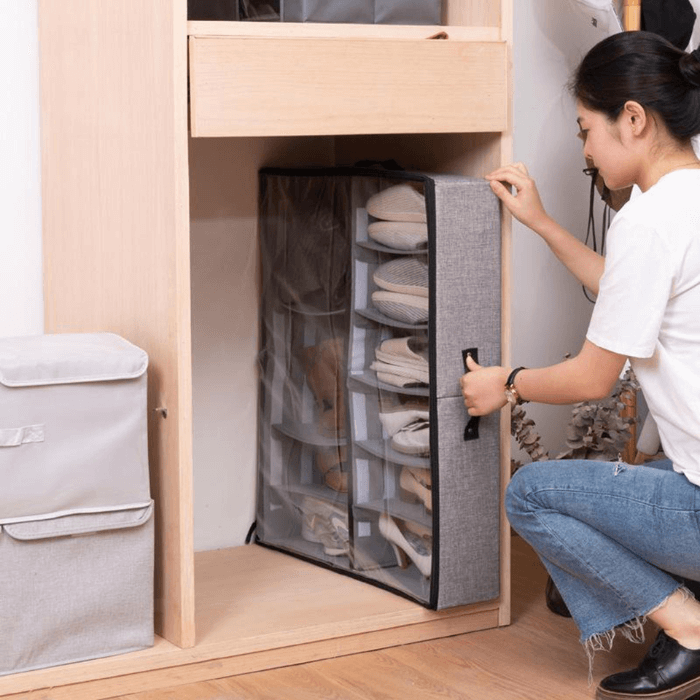Under-Bed Shoe Storage | Mess-Free & Dust-Proof - Medaid International