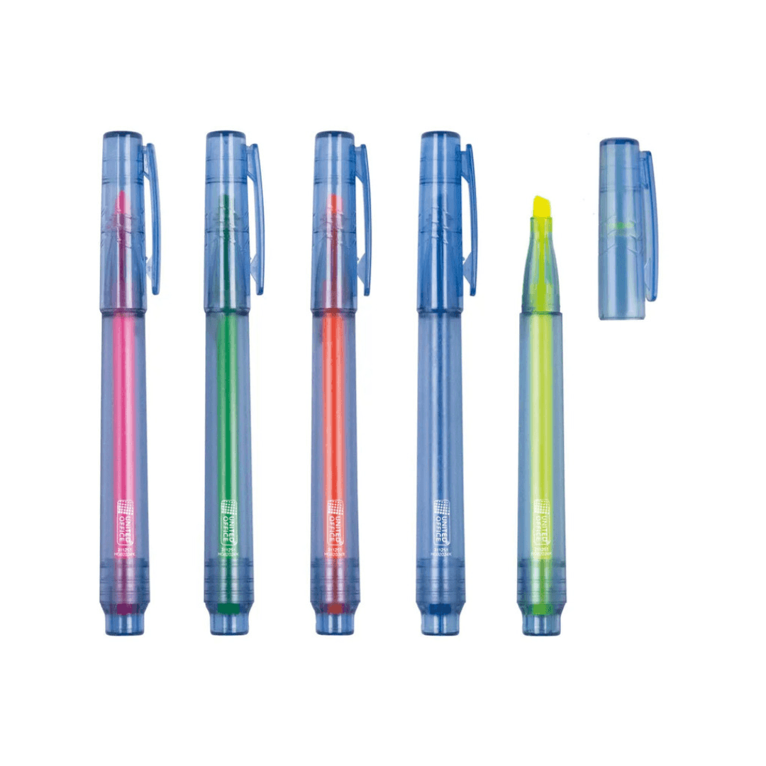 United Office Highlighters Set Of 5