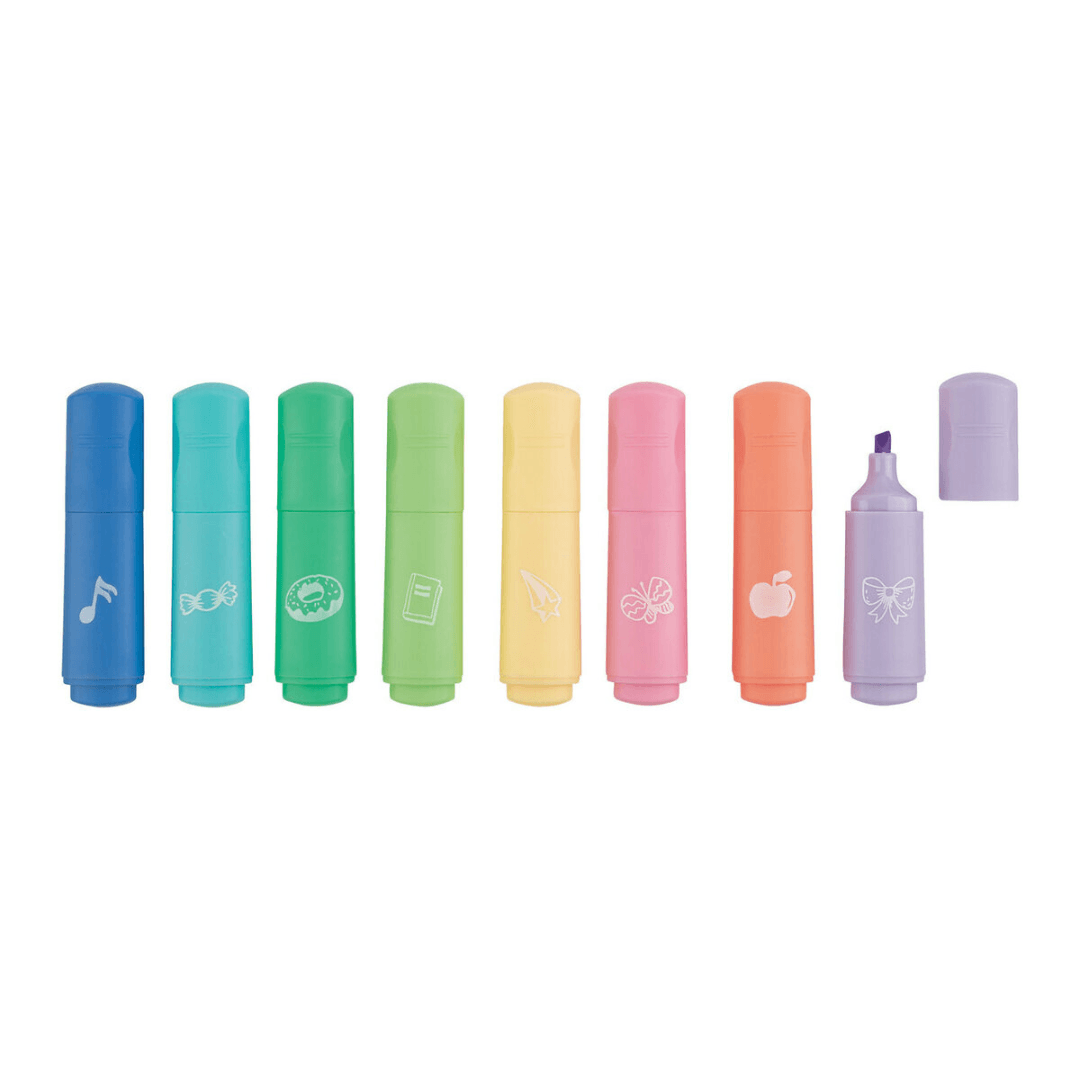 UNITED OFFICE® 8 Mini Highlighters
