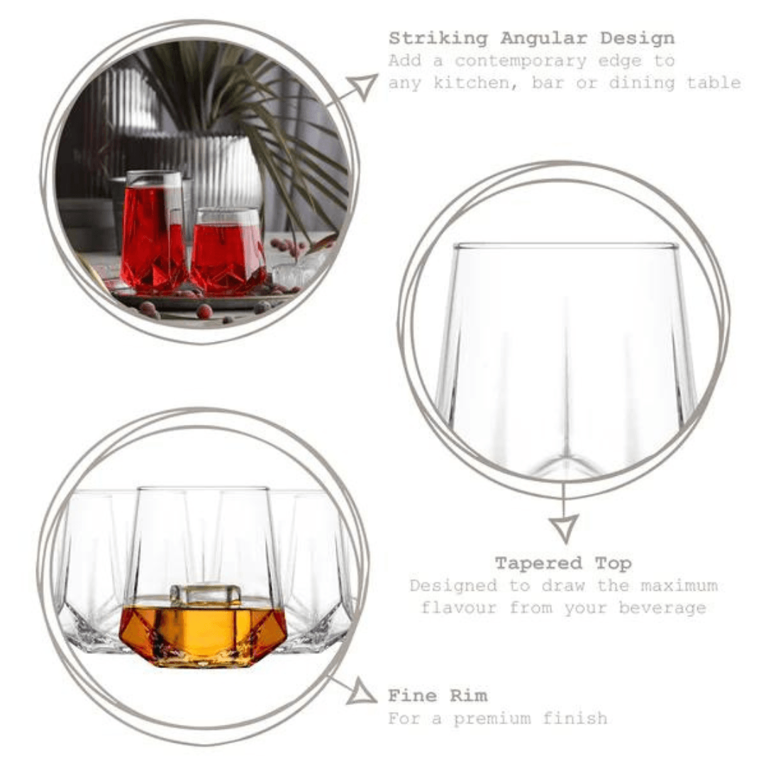 Valeria Set of 3 Soft Drink Glasses 400ML