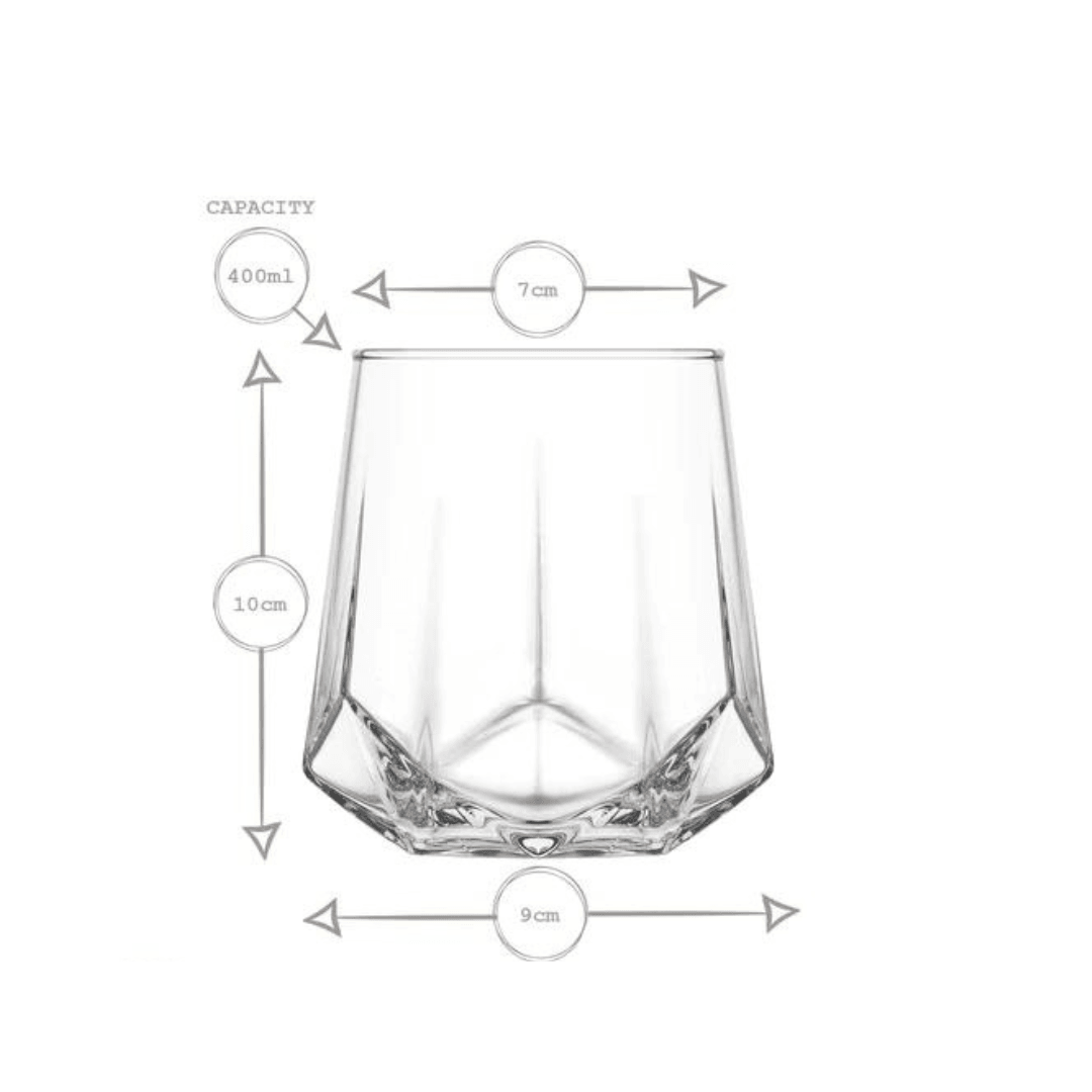 Valeria Set of 3 Soft Drink Glasses 400ML
