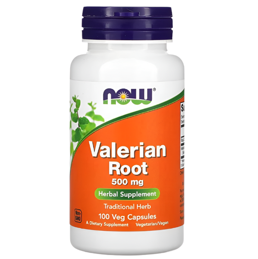 Now Foods - Valerian Root 500 mg | Soothing Support for a Restful Sleep - 100 Capsules