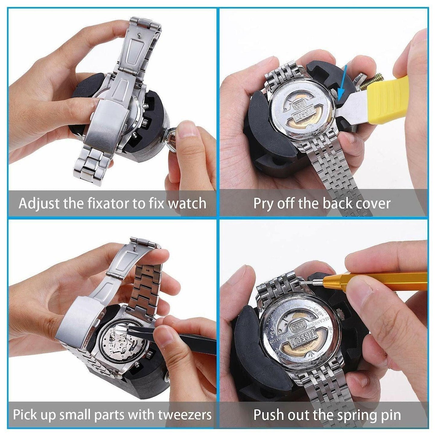 VASTAR 151 PCS WATCH REPAIR KIT, WATCH REPAIR TOOLS PROFESSIONAL SPRING BAR TOO