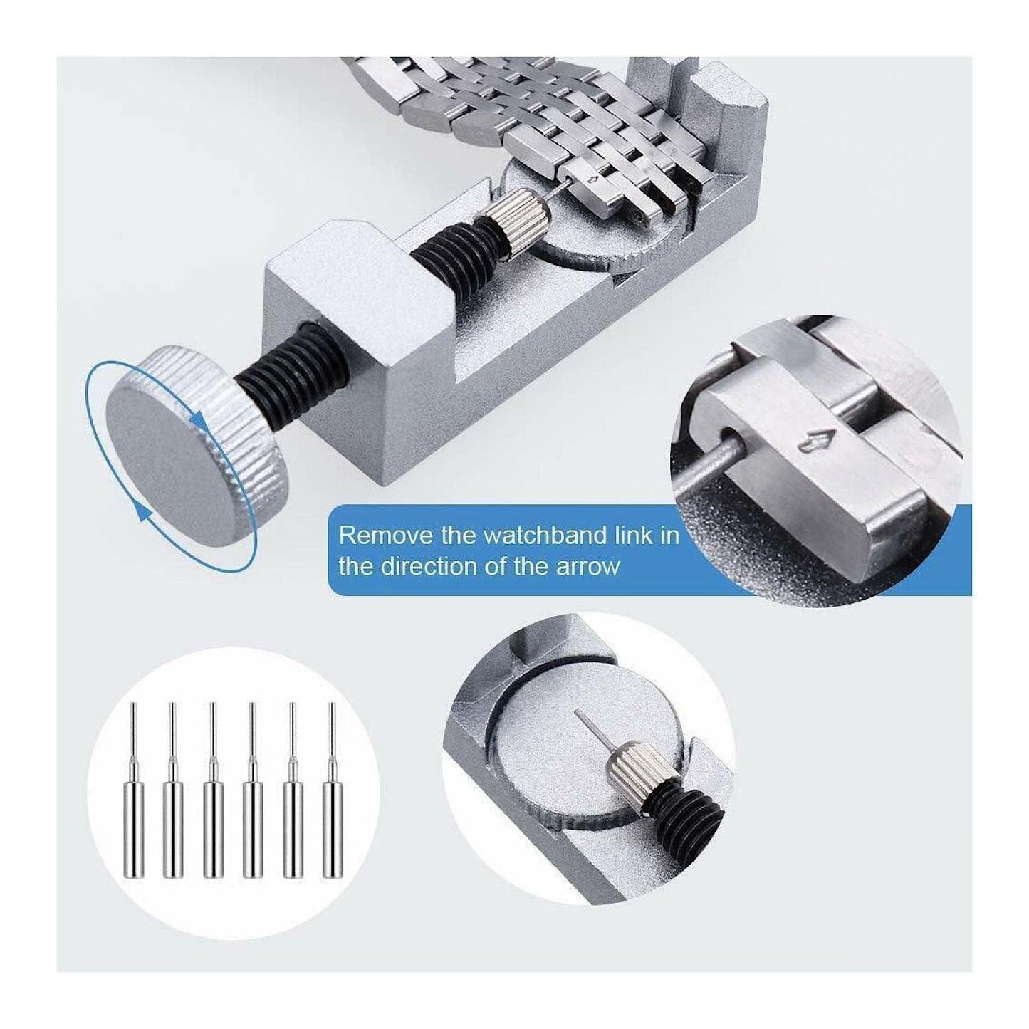 VASTAR 151 PCS WATCH REPAIR KIT, WATCH REPAIR TOOLS PROFESSIONAL SPRING BAR TOO
