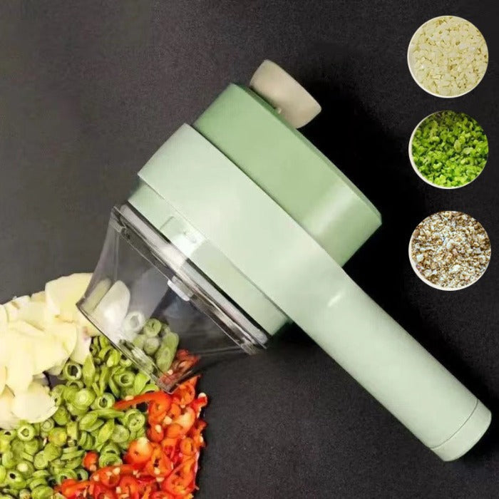 Handheld Electric Vegetable Cutter | 4-in-1 - Medaid International