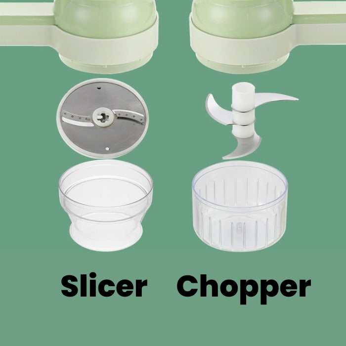 Handheld Electric Vegetable Cutter | 4-in-1 - Medaid International