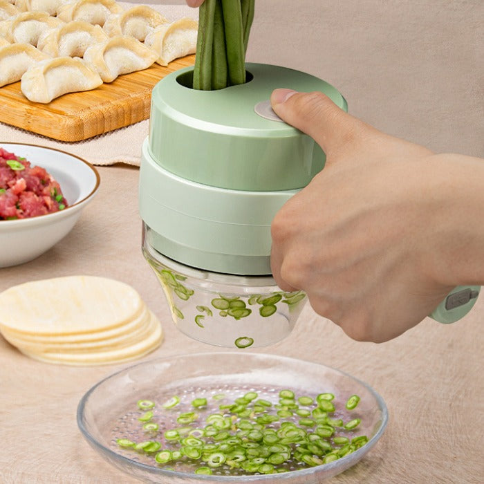 Handheld Electric Vegetable Cutter | 4-in-1 - Medaid International