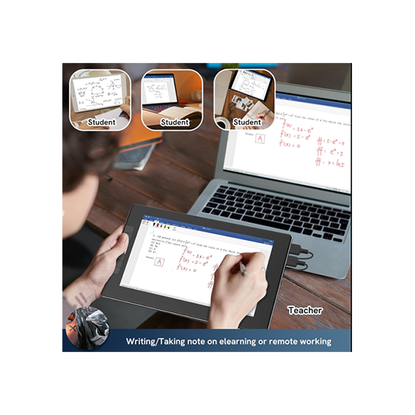 VEIKK Studio VK1200 Pen Display Drawing Tablet Screen, 11.6 Inch Full-Laminated Graphic Drawing Monitor, Battery-Free Pen and Tilt Function, 6 Customized Keys, Anti-glare Glass (Must be Connected to a PC to Work