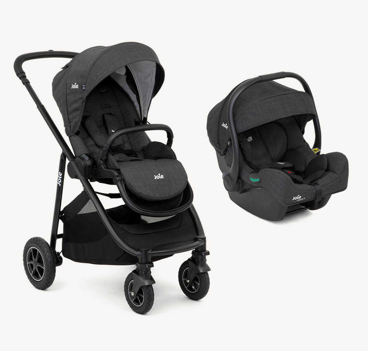Joie - Versatrax Stroller Travel System - Gemm Car Seat - Shale