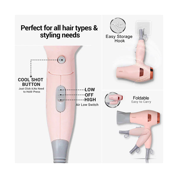 VGR Foldable Hair Dryer V-432