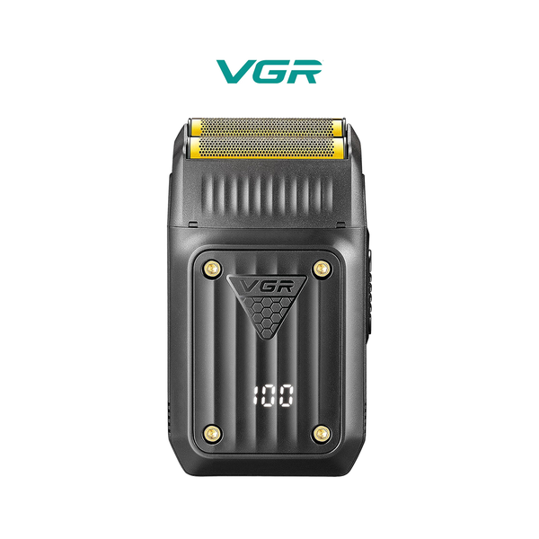 VGR V-363 Electric Foil Shaver Men - Cordless Rechargeable via USB-C Razor 80 Min Battery - 8000 RPM - Mens Shaving Machine for Beard, Face Hair, Bald Head, Neck, Skin Fade - Close Clean