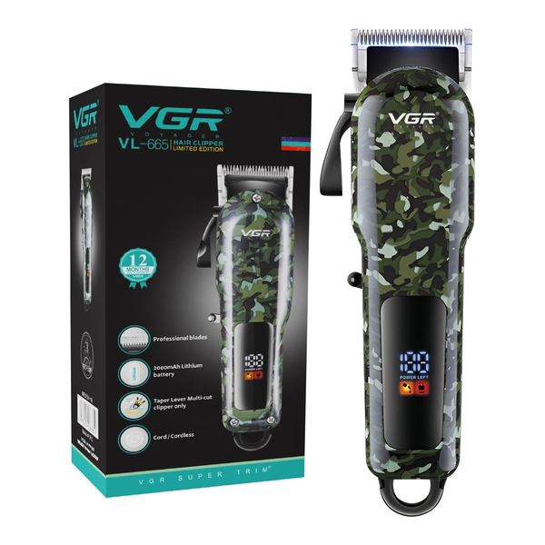 VGR V-665 Professional Beard Trimmer For Men With Quick Charge, 200 Mins Run-time, For Cord & Cordless Use