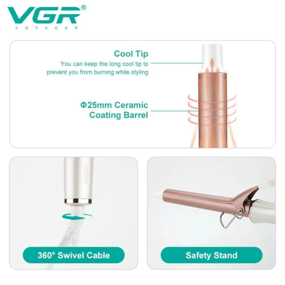 VGR Professional Hair Curling Iron Wand V578 - Medaid International