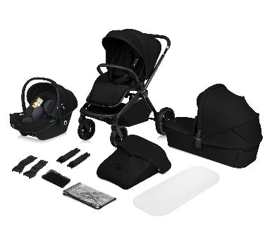 Lionelo - Mika 3in1 Stroller - Black Onyx - Travel System