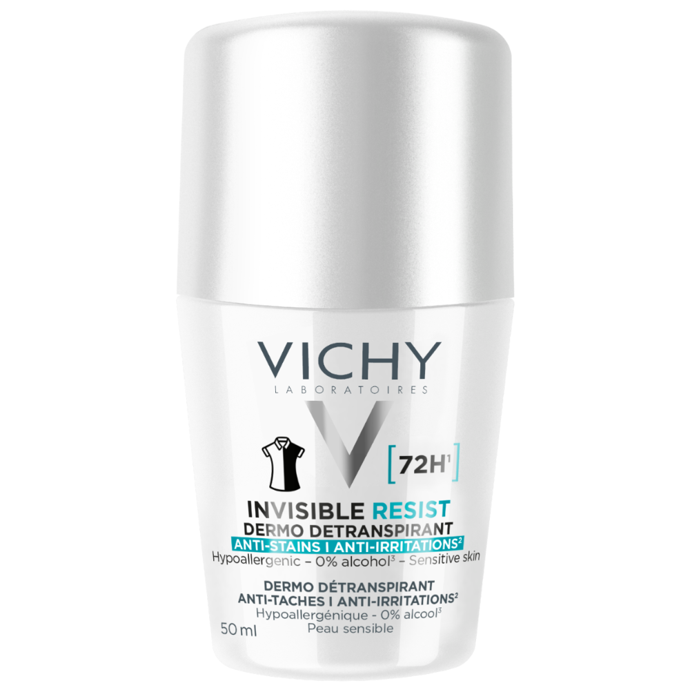 Vichy Invisible Resist Deodorant Roll-On 72 hrs - 50 ml - Medaid International