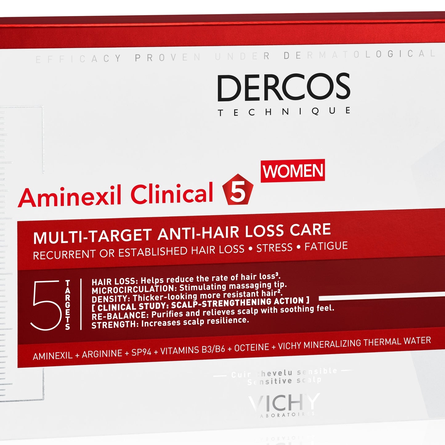 Vichy Dercos Aminexil Clinical 5 Women Multi-target Anti Hair Loss Care