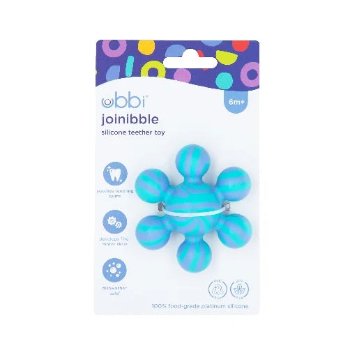 Ubbi - Joinibble Silicone Teether - Toys 1pk - Blue
