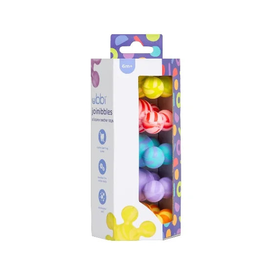 Ubbi - Joinibble Silicone Teether - Toys 5 pack - Multicolor