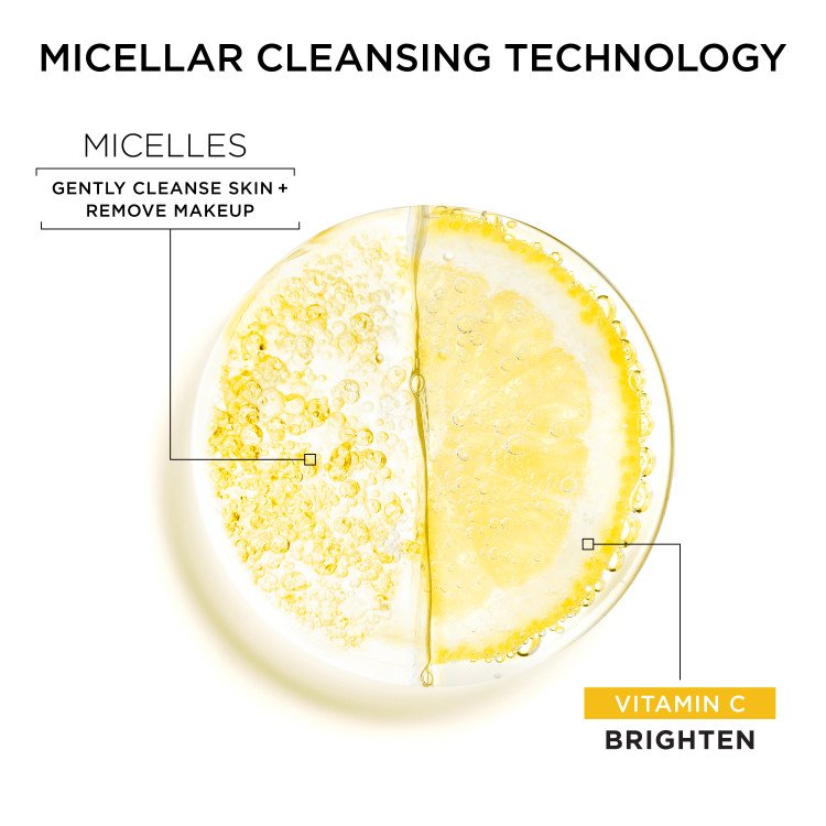 MICELLAR CLEANSING WATER + VITAMIN C FOR DULL SKIN 400ml