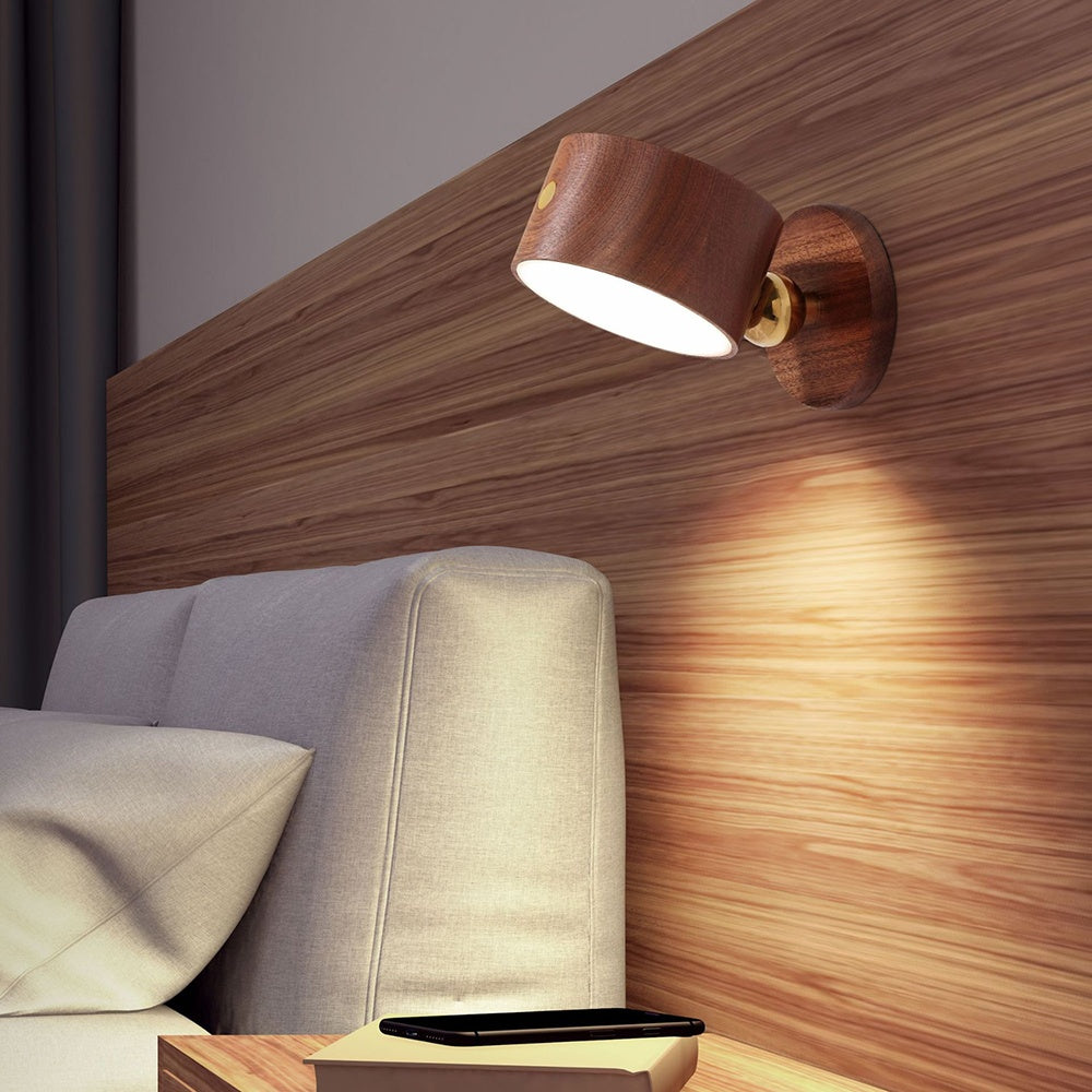Magnetic Wireless Bedside Wooden LED Smart 360 Degree
