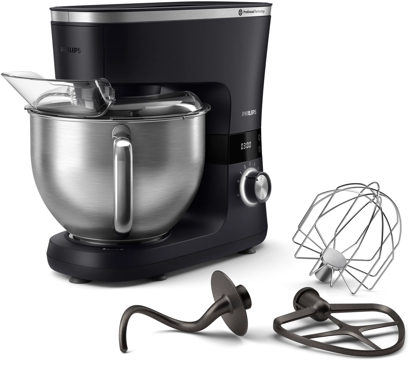 Philips, Series 7000 Kitchen Machine, Black And Silver – Hr7962