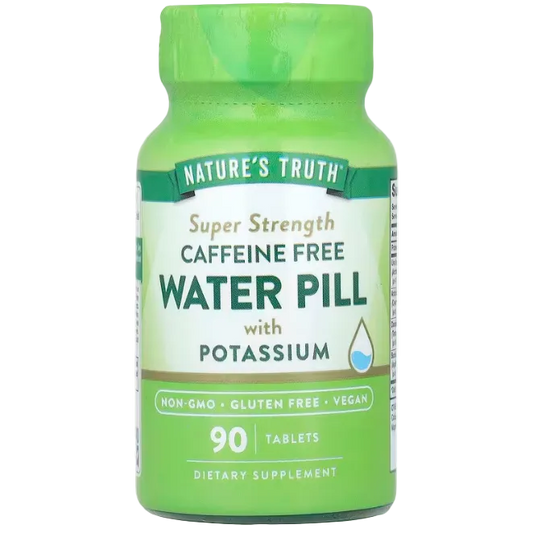 Nature’s Truth Water Pill with Potassium – Caffeine Free, 90 Tablets | Water Balance & Bloat Support