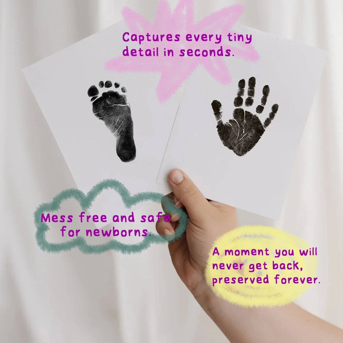 Everlasting - Inkless Print-Pad - Frame - Name Letters  - (Full Set)