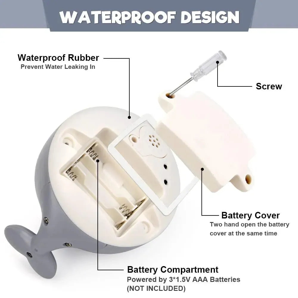 Mini Whale Fountain Bath Game - Medaid International