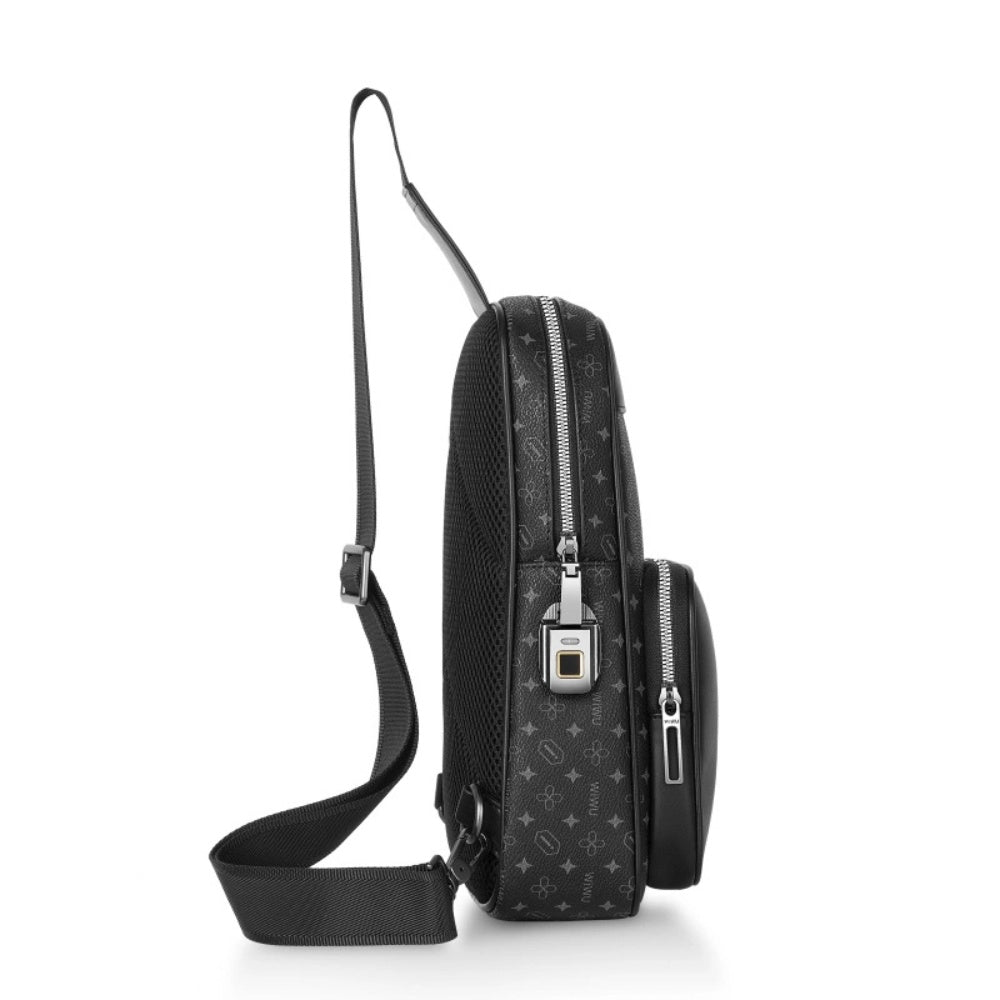 WiWu Anti-Theft Fingerprint Lock Crossbody Bag