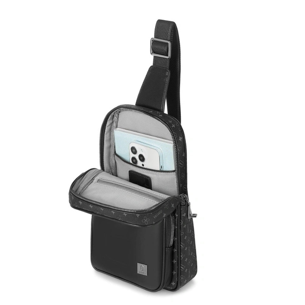 WiWu Anti-Theft Fingerprint Lock Crossbody Bag