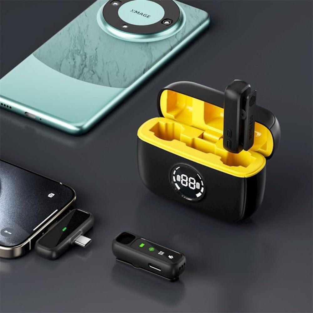 WiWU Duo Wireless Mini Microphone (USB-C and Lightning)
