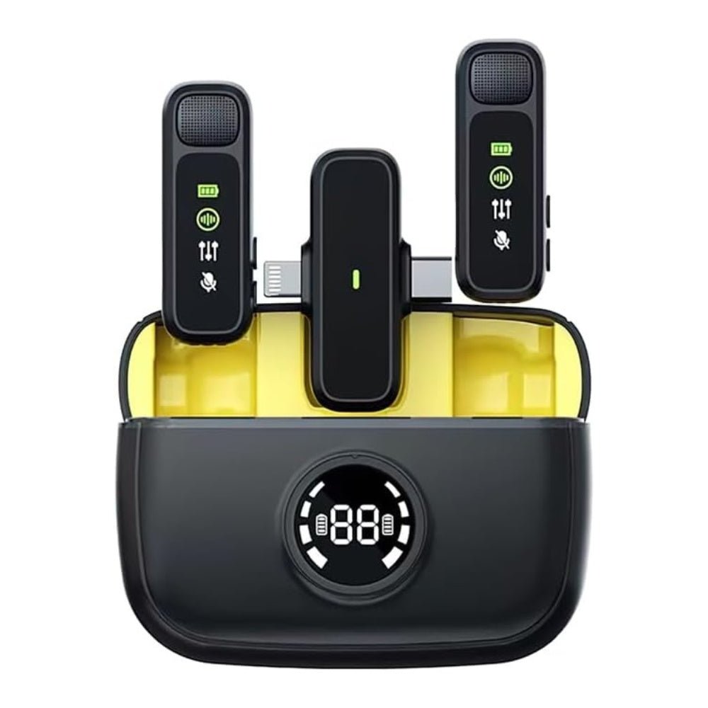 WiWU Duo Wireless Mini Microphone (USB-C and Lightning)