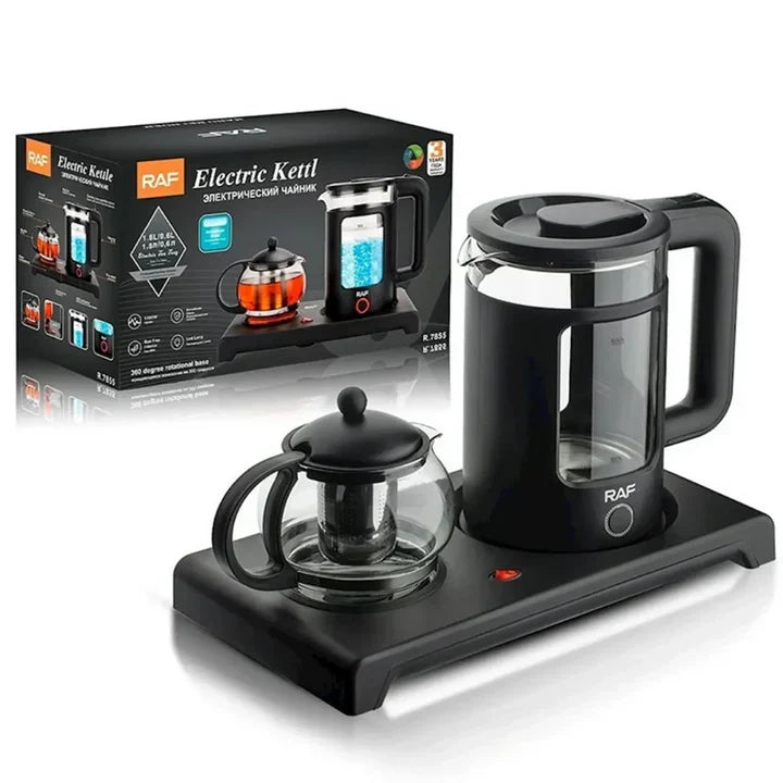 RAF Electric Kettle with Tea Brewing Pot