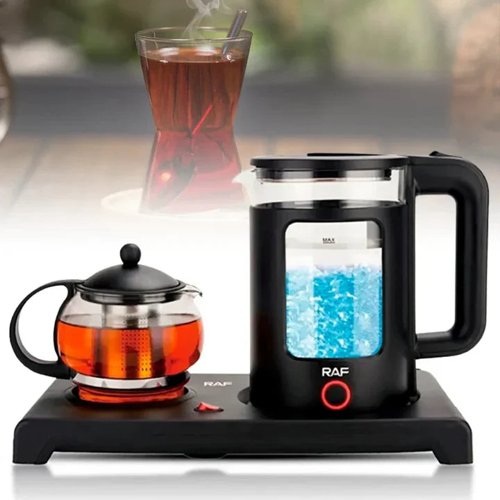 RAF Electric Kettle with Tea Brewing Pot