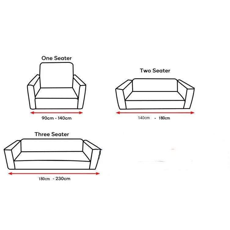 Sofa Cover 3+2+1 Seats Full Set X1357
