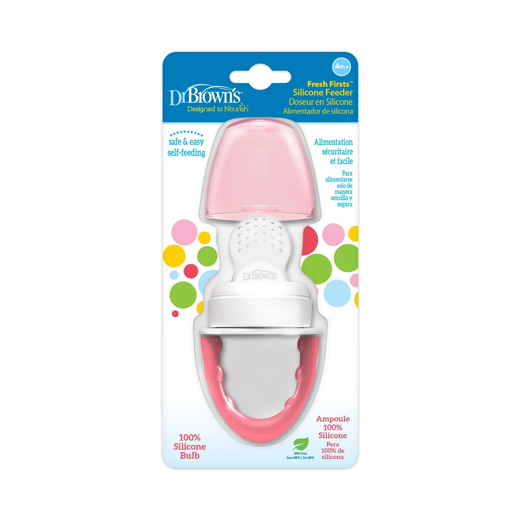 DrBrown's - Silicone Fresh Feeder - 6m+ - Pink